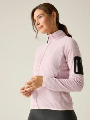 Regatta Kurtka polarowa "Rivendell" w kolorze jasnoróżowym rozmiar: 52. Różowe kurtki damskie Regatta, bez wzorów, z polaru, bez kaptura. Za 136.45 zł.