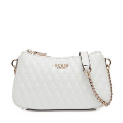 Torebka Guess. Białe listonoszki damskie Guess, z aplikacjami, bez dodatków. Za 599.99 zł.