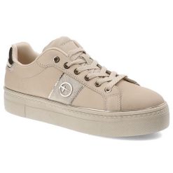 Beżowe Sneakersy Tamaris Modne Obuwie Damskie. Brązowe obuwie sportowe damskie Tamaris, na wiosnę, ze skóry, bez zapięcia. Za 309.00 zł.