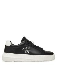 Calvin Klein Jeans Sneakersy YW0YW01872 Czarny. Czarne obuwie sportowe damskie Calvin Klein Jeans, z jeansu, bez zapięcia. Za 369.99 zł.
