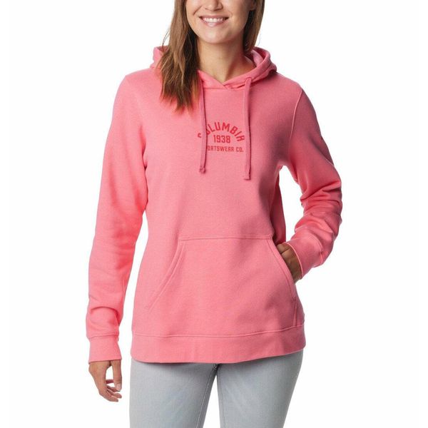 Bluza Sportowa Columbia Trek Graphic Hoodie Damska. Czerwone bluzy damskie Columbia, xs, bez wzorów, bez kaptura. Za 225.99 zł.
