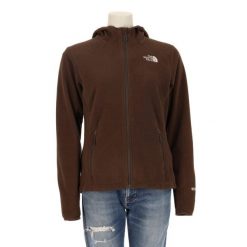Second life - Kurtka polarowa WindWall dla kobiet - Stan bardzo dobry. Brązowe kurtki damskie The North Face, bez wzorów, z polaru, bez kaptura. Za 211.46 zł.