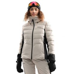 Damska kurtka narciarska Sporty zimowe Siroko W7-W Ylläs. Brązowe kurtki damskie SIROKO, na zimę, s, bez wzorów, z materiału, bez kaptura. Za 1,102.00 zł.