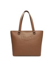 Liu Jo Torebka Halona AF5321 E0087 Brązowy. Brązowe shopper bag Liu Jo, bez wzorów, ze skóry, bez dodatków. Za 629.99 zł.