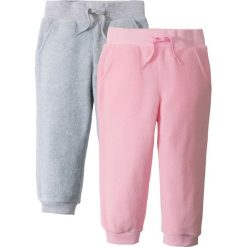 Spodnie z polaru (2 pary) bonprix pudrowy jasnoróżowy + jasnoszary melanż. Spodnie materiałowe chłopięce marki 4F. Za 45.98 zł.