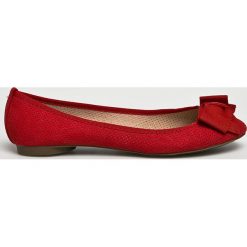 Corina - Baleriny. Czerwone balerinki damskie Corina, z gumy. Za 99.90 zł.