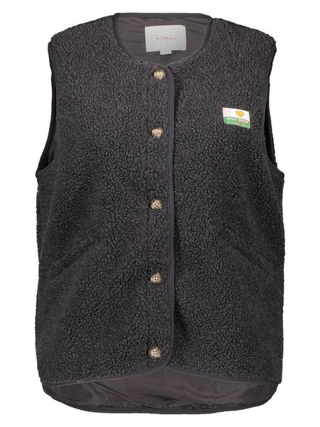 ONLY Pluszowa kamizelka w kolorze antracytowym rozmiar: XL. Czarne kamizelki damskie Only, xl, bez wzorów, bez kaptura. Za 104.99 zł.