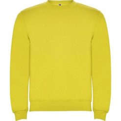 Bluza Unisex Dla Dorosłych Clasica Z Okrągłym Dekoltem. Żółte bluzy damskie ROLY, m, bez wzorów, z bawełny, z kapturem. Za 72.99 zł.