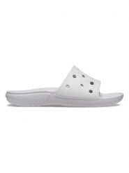 Crocs Klapki "Classic" w kolorze szarym rozmiar: 41/42. Szare klapki damskie Crocs, bez wzorów, z otwartym noskiem, bez obcasa, bez zapięcia. Za 108.99 zł.