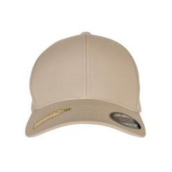 Czapka Z Daszkiem Z Poliestru Z Recyklingu. Brązowe czapki z daszkiem damskie FLEXFIT, bez wzorów. Za 84.99 zł.