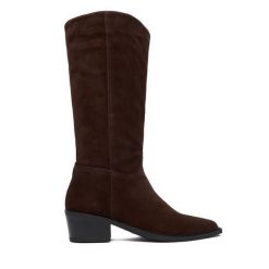 Kozaki Vagabond Shoemakers. Brązowe kozaki damskie Vagabond Shoemakers, bez obcasa, na płaskiej podeszwie, bez zapięcia. Za 1,089.00 zł.