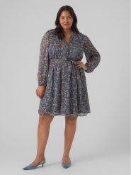 Vero Moda Curve Sukienka codzienna Mabby 10297221 Kolorowy Regular Fit. Sukienki damskie Vero Moda Curve, bez wzorów, z syntetyku, bez ramiączek. Za 109.99 zł.