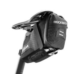 Sakwa rowerowa pod siodełko Rockbros 1,5L. Czarne torebki klasyczne damskie ROCKBROS, bez dodatków. Za 89.99 zł.