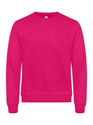 Clique Miami Bluza z OKrągłym Dekoltem z mieszanki bawełny – Bright Cerise. Czerwone bluzy damskie CLIQUE, xs, bez wzorów, z bawełny, bez kaptura. Za 164.44 zł.
