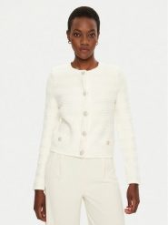 Marciano Guess Kardigan 5RGR18 5852Z Biały Regular Fit. Białe kardigany damskie Marciano Guess, xxs, z aplikacjami, z wiskozy. Za 449.99 zł.