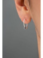 Heliophilia Srebrne kolczyki-kreole rozmiar: onesize. Szare kolczyki damskie Heliophilia, srebrne. Za 30.99 zł.