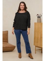 Curvy Lady Sweter w kolorze czarnym rozmiar: 44/46. Czarne swetry klasyczne damskie Curvy Lady, bez kołnierzyka. Za 136.13 zł.