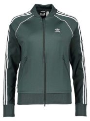 Adidas Bluza w kolorze zielonym rozmiar: 42. Zielone bluzy damskie Adidas, bez wzorów, bez kaptura. Za 140.53 zł.