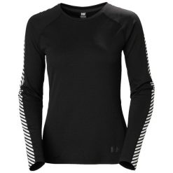 Bluza damska Helly Hansen lifa active stripe crew. Czarne bluzy damskie Helly Hansen, xl, bez wzorów, bez kaptura. Za 263.50 zł.