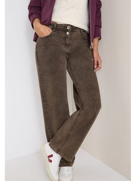 Cecil Dżinsy - Comfort fit - w kolorze brązowym rozmiar: W32/L32. Brązowe jeansy damskie Cecil, z podwyższonym stanem. Za 187.96 zł.