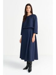Rich & Royal Koszulka w kolorze granatowym rozmiar: XL. Niebieskie bluzki damskie Rich & Royal, xl, bez wzorów, bez kołnierzyka, bez ramiączek. Za 154.95 zł.