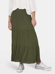 ONLY Spódnica maxi Mikka 15324808 Zielony Regular Fit. Zielone spódnice damskie Only, l, bez wzorów, z wiskozy, maxi. Za 99.99 zł.