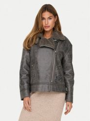 ONLY Kurtka z imitacji skóry Betty 15322044 Brązowy Regular Fit. Brązowe kurtki damskie Only, m, bez wzorów, ze skóry, bez kaptura. Za 229.99 zł.