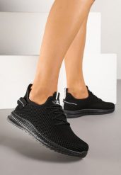 Czarne Elastyczne Buty Sportowe Sneakersy Nuriane. Czarne obuwie sportowe casual damskie Renee, z jeansu. Za 44.99 zł.