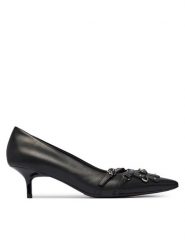 PINKO Czółenka Gloria 27 SD0597P001 Czarny. Czarne czółenka damskie Pinko, bez wzorów, ze skóry, bez obcasa. Za 1,139.00 zł.