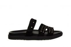 Klapki Yokono Morena-128 Serraje Negro, Czarny, Skóra naturalna - 40. Czarne klapki damskie Yokono, bez wzorów, z materiału, bez obcasa, na płaskiej podeszwie, bez zapięcia. W wyprzedaży za 152.10 zł.