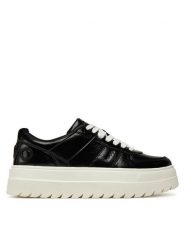 HUGO Sneakersy Lyssa 50548151 Czarny. Czarne obuwie sportowe damskie Hugo, ze skóry, bez zapięcia. Za 519.99 zł.