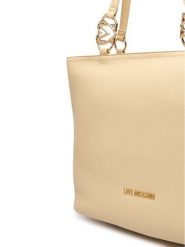LOVE MOSCHINO Torebka JC4005PP1OLB0129 Beżowy. Brązowe shopper bag Love Moschino, bez wzorów, ze skóry, bez dodatków. Za 1,009.00 zł.