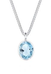 Elli Damski elegancki soliter wisiorek z topazem jasnoniebieskim ze srebra próby 925 Sterling Silver Naszyjniki 1 ct. Niebieskie naszyjniki damskie Elli, z topazem, srebrne. Za 211.64 zł.