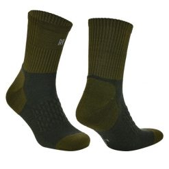 Skarpety trekkingowe anti-kleszcz Coolmax - Bezszwowe - Ibex Anti-Tick. Zielone skarpetki damskie Norfolk, bez wzorów, z elastanu. Za 84.99 zł.