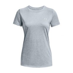 Koszulka treningowa damska Under Armour Tech SSC - Twist. Niebieskie koszulki sportowe damskie Under Armour, xs, bez wzorów, bez ramiączek. Za 69.99 zł.