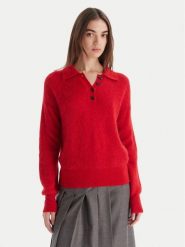Marella Sweter Danger 2523366374 Czerwony Regular Fit. Czerwone swetry klasyczne damskie Marella, m, z syntetyku, bez kołnierzyka. Za 1,089.00 zł.