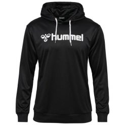 Bluza z kapturem Hummel Logo. Czarne bluzy damskie Hummel, bez wzorów, z kapturem. Za 177.50 zł.