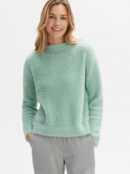 OPUS Sweter w kolorze miętowym rozmiar: 38. Zielone swetry klasyczne damskie Opus, z bawełny, bez kołnierzyka. Za 176.45 zł.