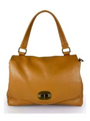 Mila Blu Skórzana torebka "Nespolo" w kolorze brązowym - 29 x 22 x 8 cm rozmiar: onesize. Brązowe torebki klasyczne damskie Mila Blu, z materiału, przez ramię, bez dodatków. Za 307.46 zł.