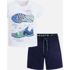 Mayoral - Komplet dziecięcy dresowy (T-shirt + szorty) 92-134 cm. Szare spodenki chłopięce Mayoral, z bawełny, krótkie. Za 104.90 zł.