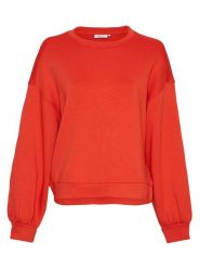 MOSS COPENHAGEN Bluza "Janelle Lima" w kolorze czerwonym rozmiar: L/XL. Czerwone bluzy damskie Moss Copenhagen, l, bez wzorów, z wiskozy, bez kaptura. Za 127.35 zł.