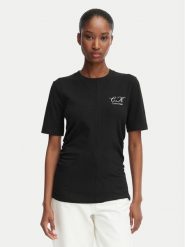 Calvin Klein Jeans T-Shirt LV047G808G Czarny Slim Fit. Czarne t-shirty damskie Calvin Klein Jeans, xxl, bez wzorów, z bawełny, bez kołnierzyka. Za 209.99 zł.
