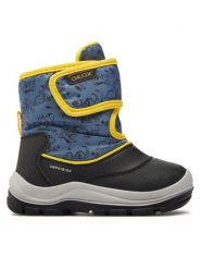 Geox Śniegowce B Flanfil Boy B Abx B263VE 0CEFU C4K2V S Niebieski. Niebieskie buty zimowe chłopięce Geox, z materiału, bez zapięcia. Za 409.99 zł.