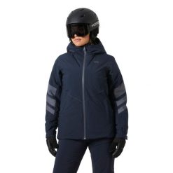 Damska kurtka narciarska Helly Hansen Panorama. Niebieskie kurtki damskie Helly Hansen, na zimę, bez wzorów, bez kaptura. Za 1,238.00 zł.