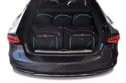 Torby Do Bagażnika Audi A7 2017+ 5Szt Kjust. Czarne torby podróżne KJUST, bez wzorów, z kauczuku. Za 1,555.00 zł.