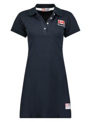 Canadian Peak Sukienka polo "Katcheak" w kolorze granatowym rozmiar: S. Niebieskie sukienki damskie Canadian Peak, bez wzorów, z bawełny, bez ramiączek. Za 96.37 zł.