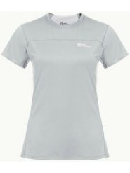 Jack Wolfskin Koszulka funkcyjna "Prelight Chill" w kolorze szarym rozmiar: L. Szare koszulki damskie Jack Wolfskin, l, bez wzorów, z materiału, bez kołnierzyka, bez ramiączek. Za 166.88 zł.