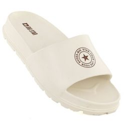 Klapki damskie basenowe plażowe na platformie czarne Big Star TT274A044. Czarne klapki damskie Big Star, bez wzorów, z materiału, bez obcasa, na platformie, bez zapięcia. Za 79.99 zł.