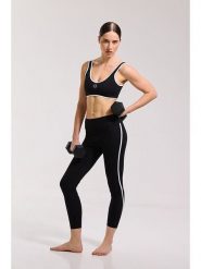 Onamaste Legginsy sportowe "Flow" w kolorze czarnym rozmiar: L/XL. Czarne legginsy damskie Onamaste, l, bez wzorów, z materiału, outdoorowe. Za 121.99 zł.
