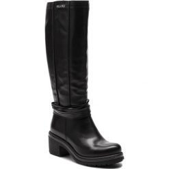 Kozaki EVA MINGE - Orihuela 4Y 18SM1372505EF 101. Czarne kozaki damskie Eva Minge, ze skóry. W wyprzedaży za 439.00 zł.